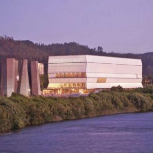 tensoestructuras y arquitectura textil, Fachada textil arquitectónica en Teatro Regional de Concepción