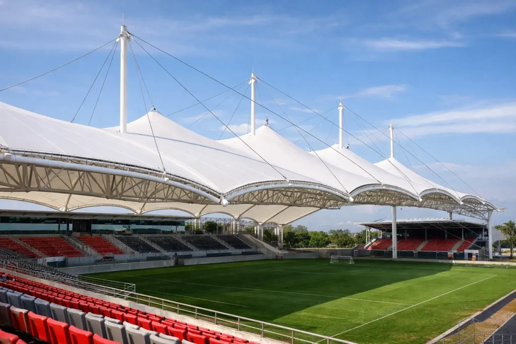Tensoestructuras para recintos deportivos